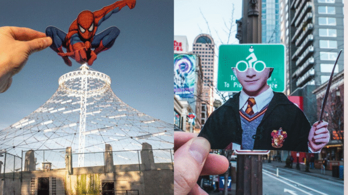 Artist Transforms Everyday Streets Into Magical Scenes Using Simple Paper Cutouts