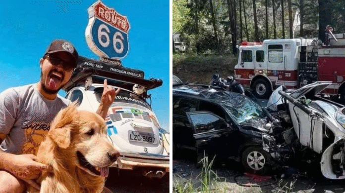 Influencer and His Beloved Dog Pass Away in Tragic Car Crash Just Two Days Before Achieving Their Dream