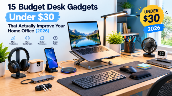 15 Budget Desk Gadgets Under $30 That Actually Improve Your Home Office (2026)